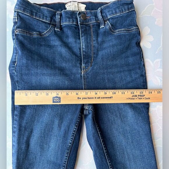 Free People Women’s 29R Blue Denim Skinny Jeans Very Good Used Condition - Picture 5 of 7